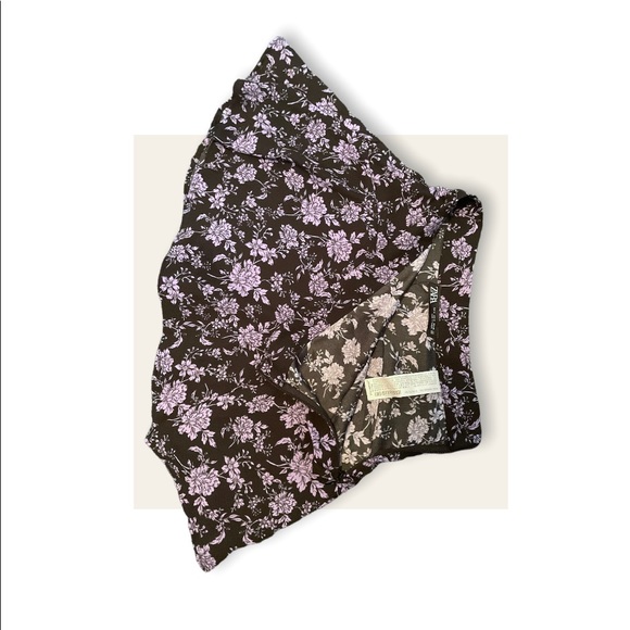 Zara NWOT Black and Lilac Mini Skort (small) - Picture 4 of 4